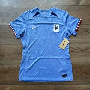 Womens Nike France 2023 Home Soccer Jersey Kit Blue